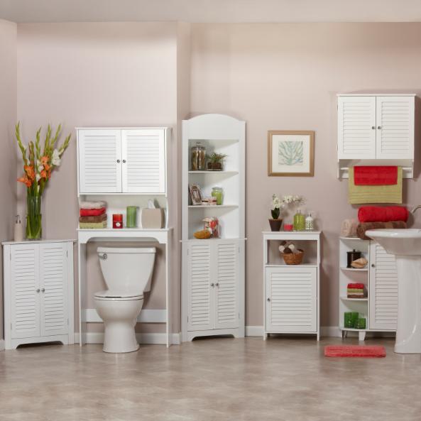 Bathroom Linen Cabinets: White Linen Corner Cabinet