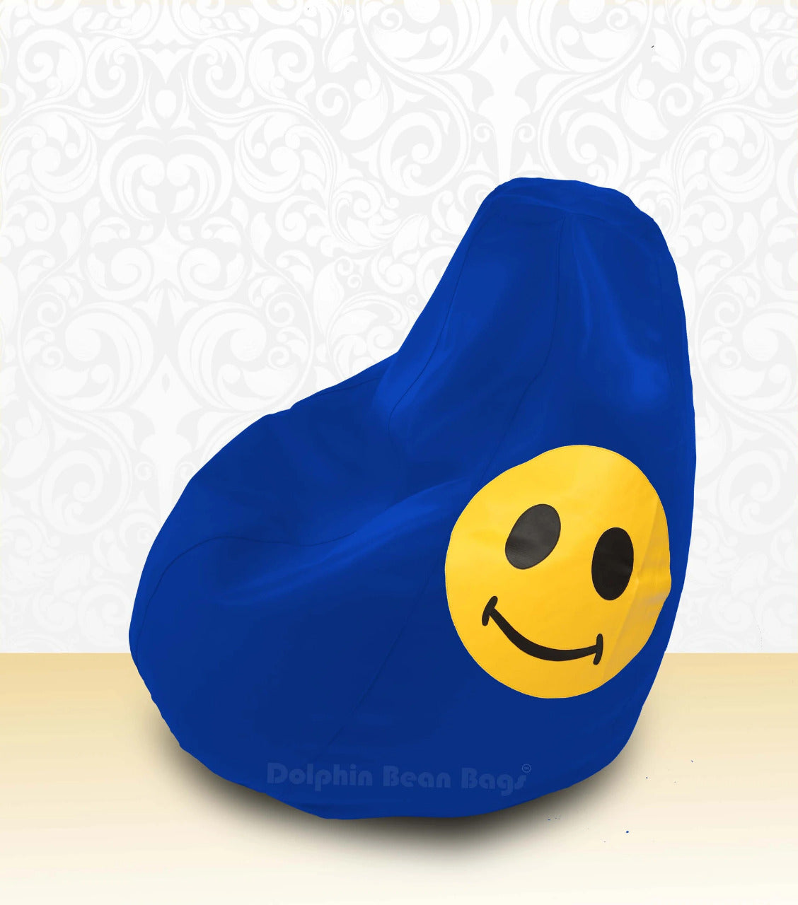 Bean Bag : XL Bean Bag R.Blue-Smiley-FILLED (with Beans)