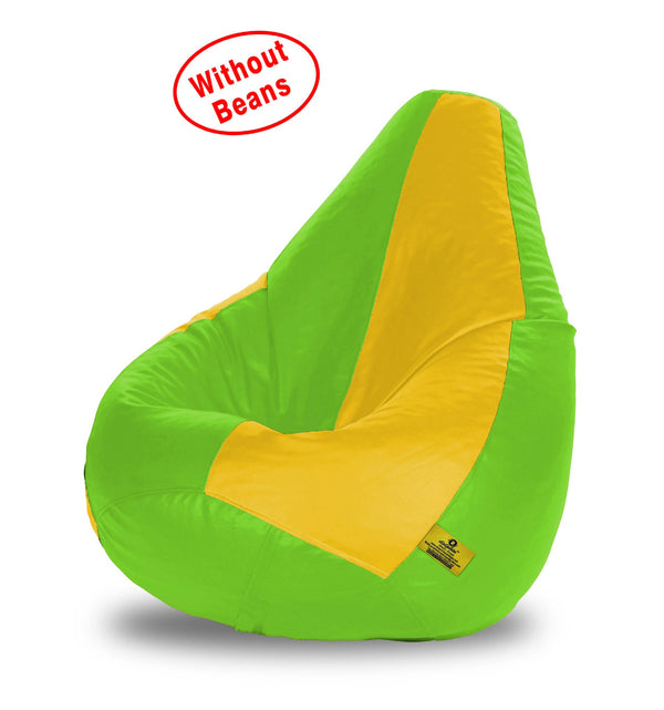 Bean Bag XL F.GREEN&YELLOW BEAN BAG-COVERS(Without Beans)