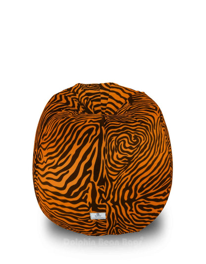 Bean Bag : XL GOLDEN ZEBRA-FABRIC-FILLED & WASHABLE (with Beans)