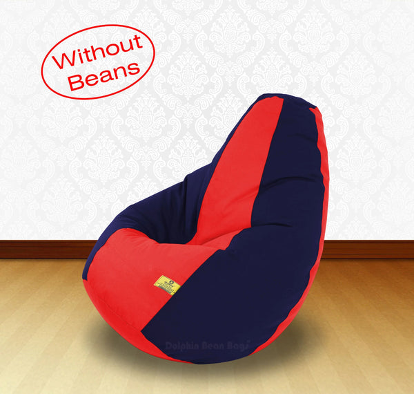 Bean Bag XL Red N.Blue-FABRIC-COVERS(without Beans)