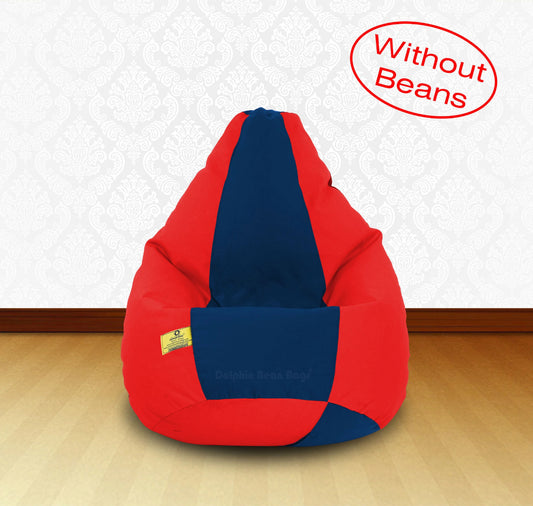 Bean Bag XL Red R.Blue-FABRIC-COVERS(without Beans)