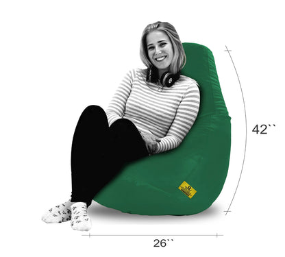 Bean Bag : XXL BEAN BAG-B.GREEN - FILLED (With Beans)