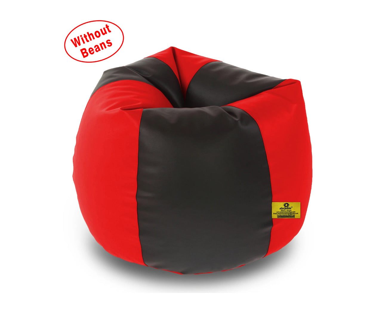 Bean Bag XXL BLACK&RED BEAN BAG-COVER (Without Beans)
