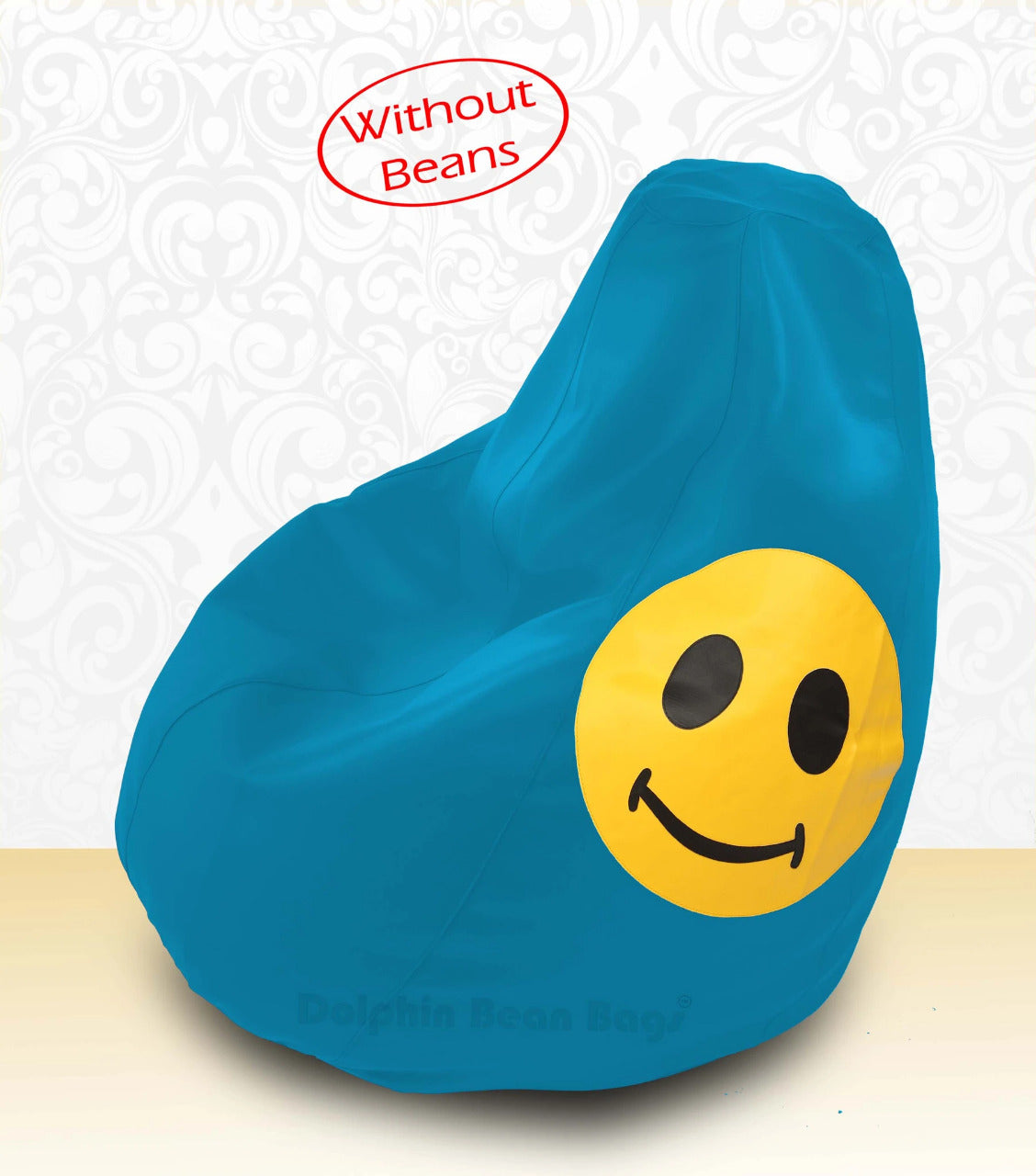 Bean Bag: XXL Bean Bag Turquoise-Smiley-COVERS(without Beans)