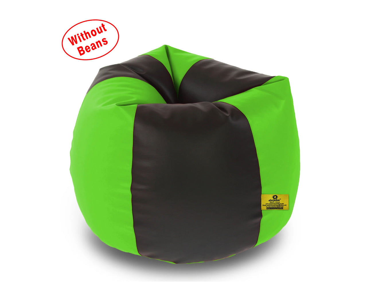 Bean Bag: XXL Black & F.Green Bean Bag Cover (Without Beans)Bean Bag: XXL Black & F.Green Bean Bag Cover (Without Beans)