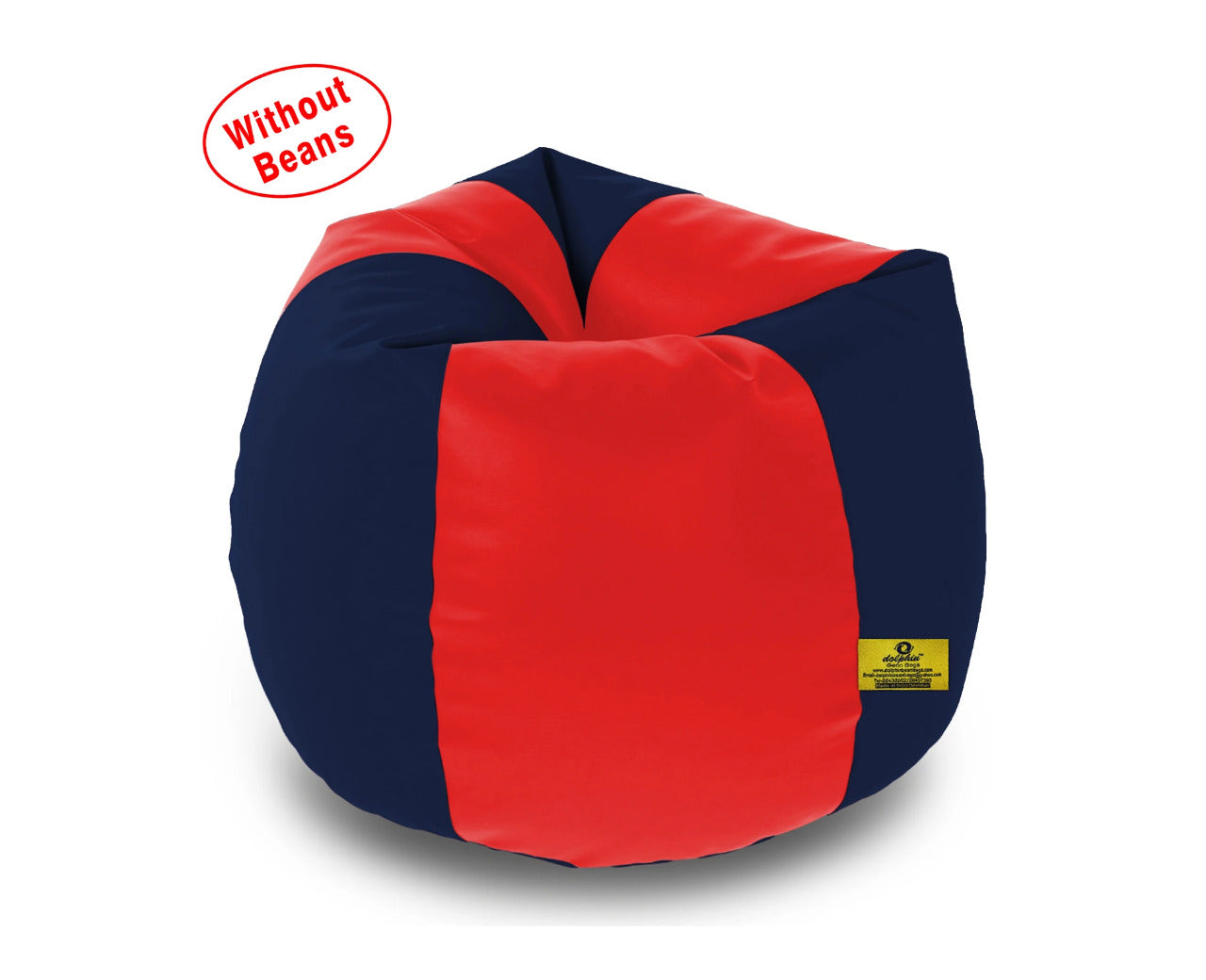Bean Bag: XXL Red & Navy Blue Bean Bag Cover (Without Beans)