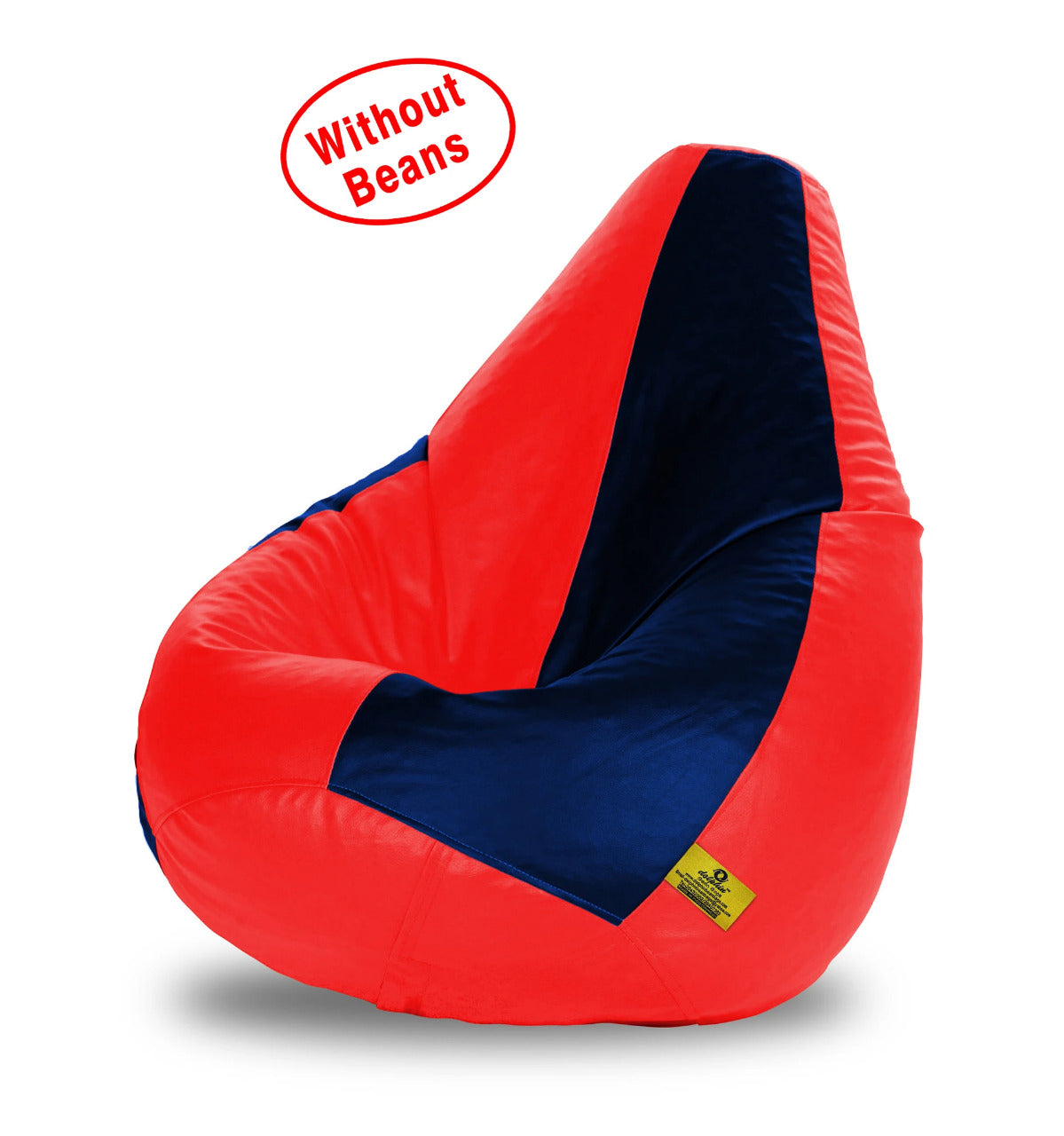 Bean Bag: XXL Red & Navy Blue Bean Bag Cover (Without Beans)
