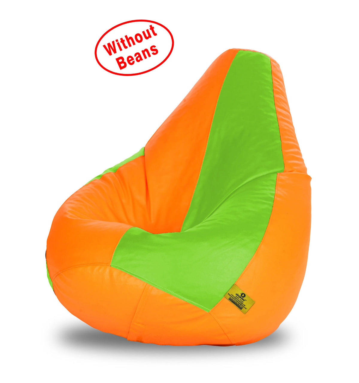 Bean Bag XXL F.GREEN&ORANGE BEAN BAG-COVER (Without Beans)