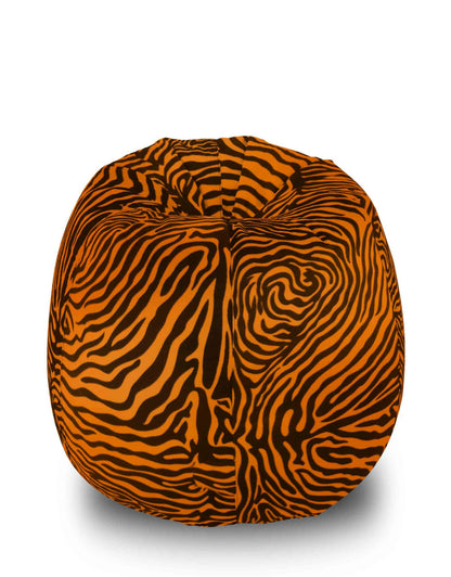 Bean Bag : XXL GOLDEN ZEBRA-FABRIC-FILLED & WASHABLE (with Beans)
