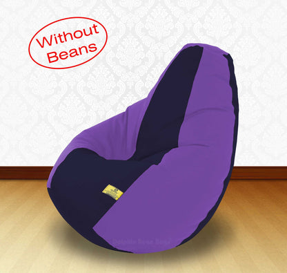 Bean Bag XXL BLACK PURPLE-FABRIC-COVERS(WITHOUT BEANS)