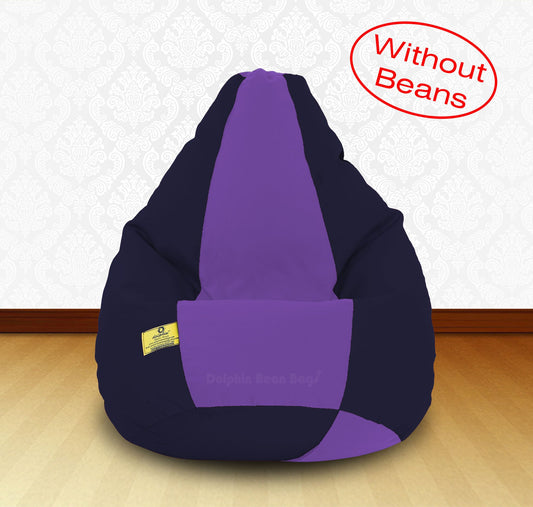 Bean Bag XXL BLACK PURPLE-FABRIC-COVERS(WITHOUT BEANS)