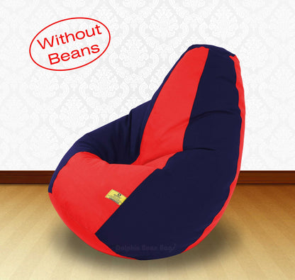Bean Bag XXL RED N.BLUE-FABRIC-COVERS(WITHOUT BEANS)