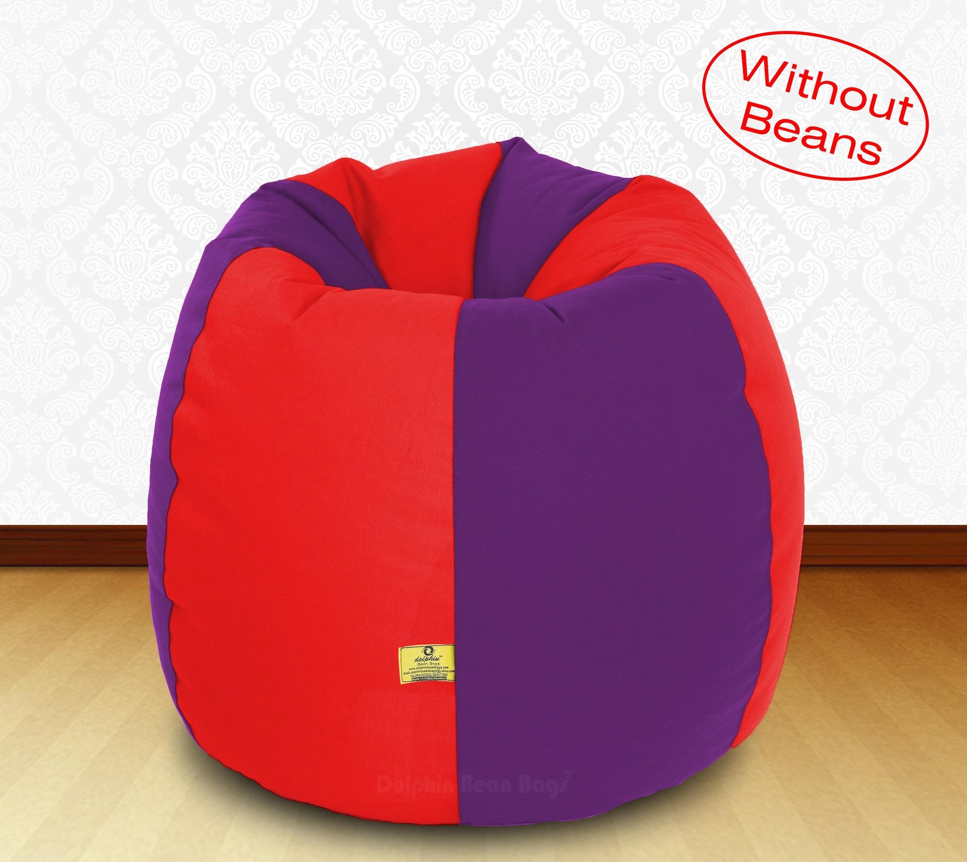 Bean Bag  XXL RED PURPLE-FABRIC-COVERS(WITHOUT BEANS)