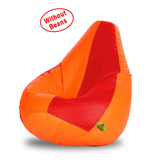 Bean Bag XL RED&ORANGE BEAN BAG-COVER (Without Beans)