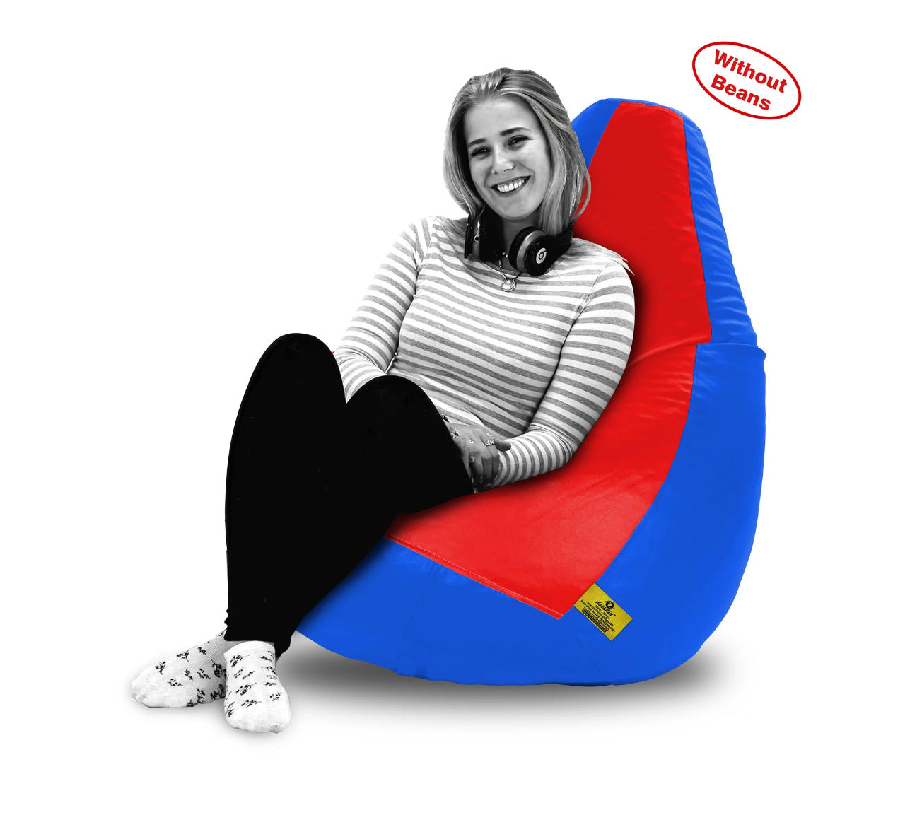 Bean Bag XXL RED&R.BLUE BEAN BAG-COVER (Without Beans)