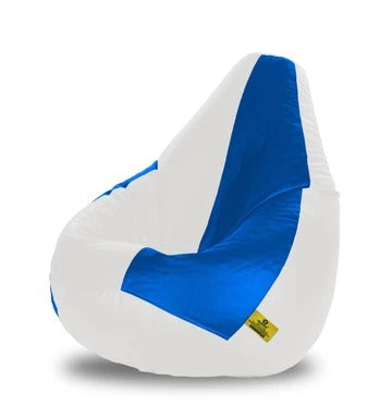 Bean Bag XXL WHITE&R.BLUE BEAN BAG FILLED (With Bean)