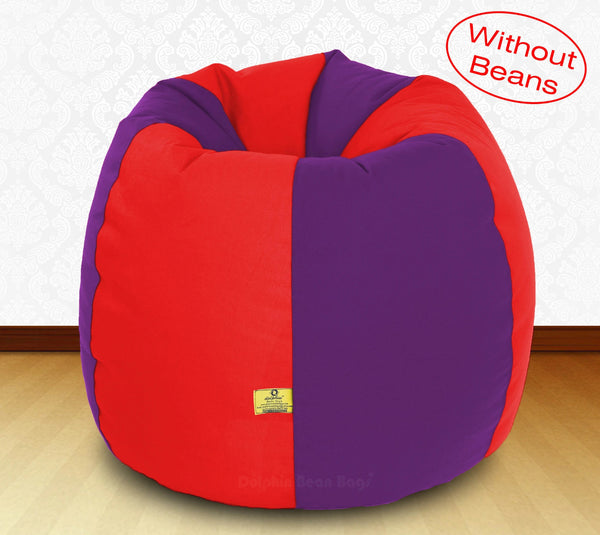 Bean Bag: XXXL Red/Purple-FABRIC-COVERS without Beans