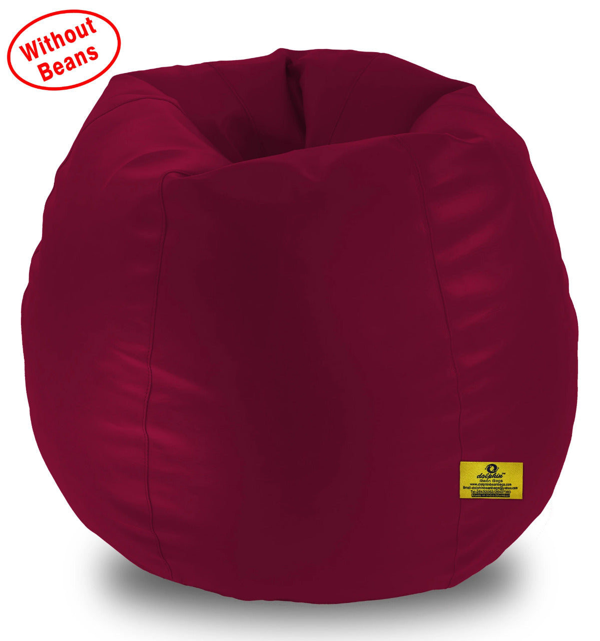 Bean BagXXXL Bean Bag Maroon Cover (Without Beans)