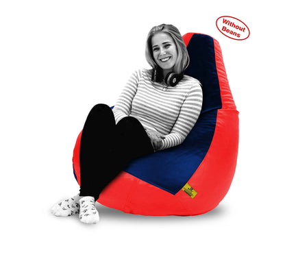Bean Bag XXXL RED&NAVY BLUE BEANBAG-COVER (Without Beans)