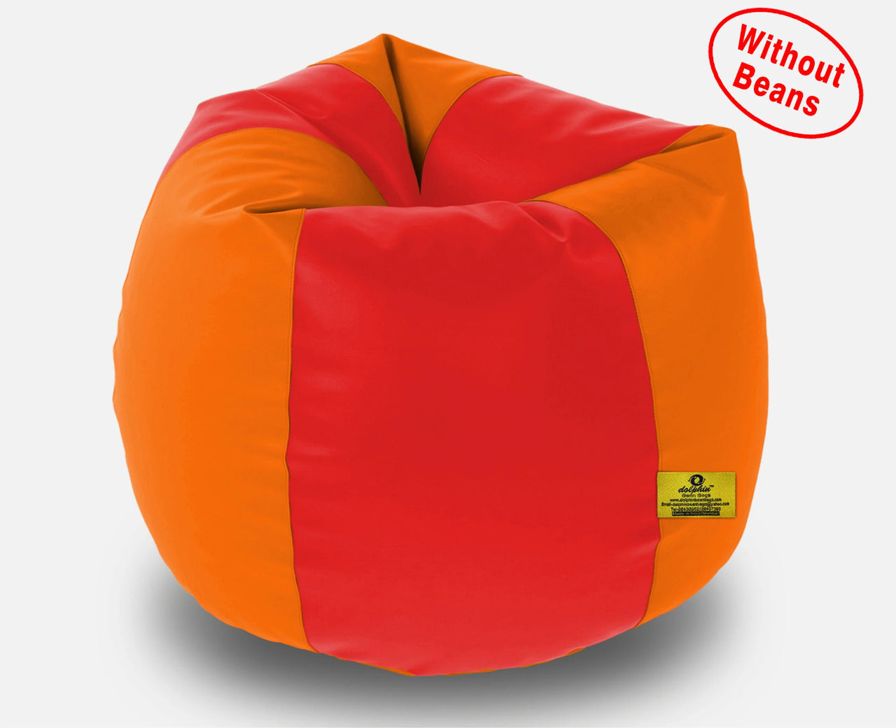 Bean Bag XXL RED&ORANGE BEAN BAG-COVER (Without Beans)