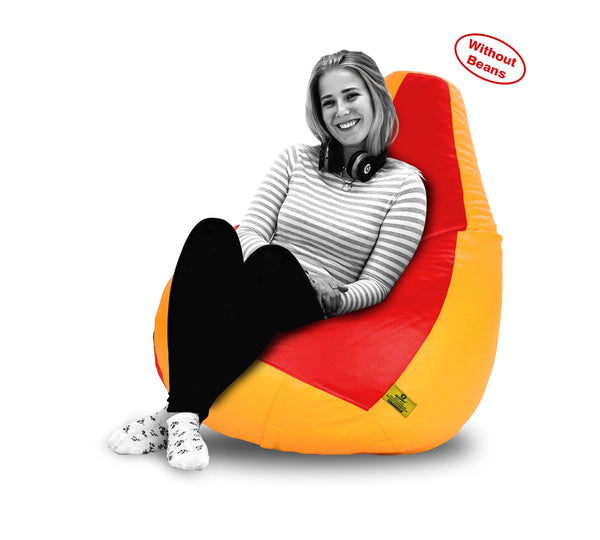 Bean Bag XXXL RED&YELLOW BEAN BAG-COVERS(Without Beans)