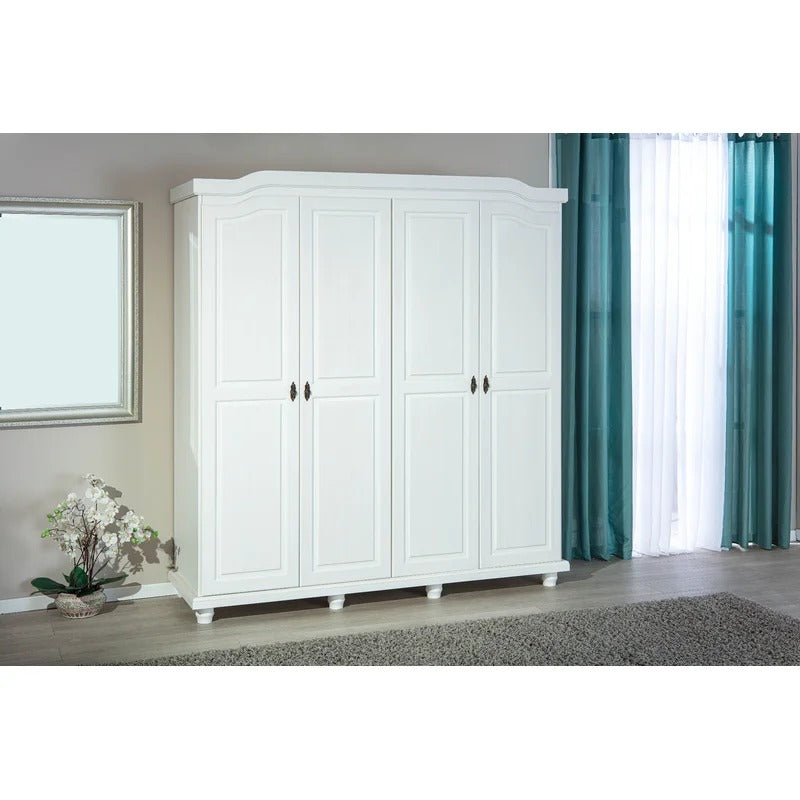 4 Door Wardrobe: Beautiful 4 Door Solid Wood Wardrobe – GKW Retail