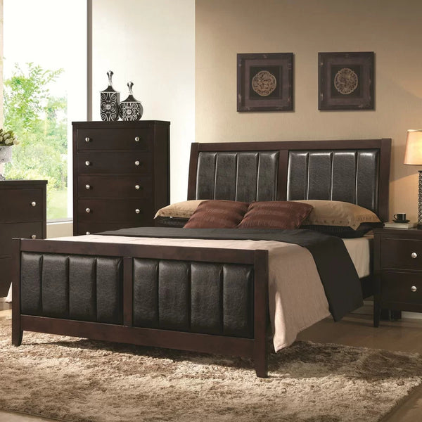 Bedroom Set: Dark Cappuccino Configurable Bedroom Set