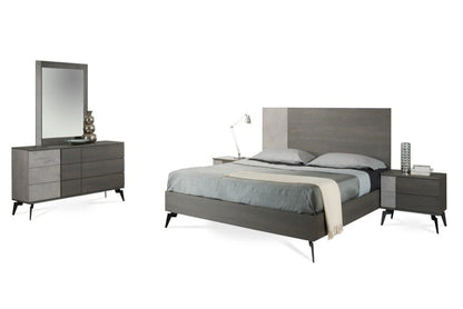 Bedroom Set: Faux Concrete & Grey Bedroom Set