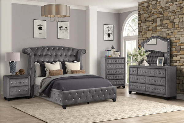 Bedroom Set: Full Bed 5 Piece Bedroom Set