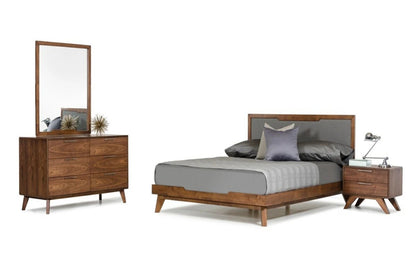 Bedroom Set : Grey & Walnut Bedroom Set
