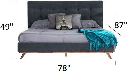 Bedroom Set: Grey & Walnut Bedroom Set