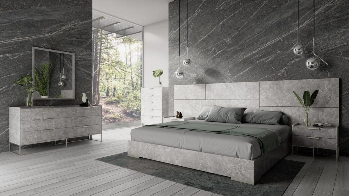 Bedroom Set: Modern Grey Bedroom Set