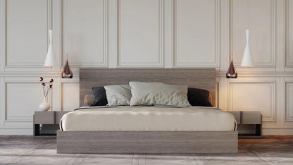 Bedroom Set: Modern Oak Bedroom Set