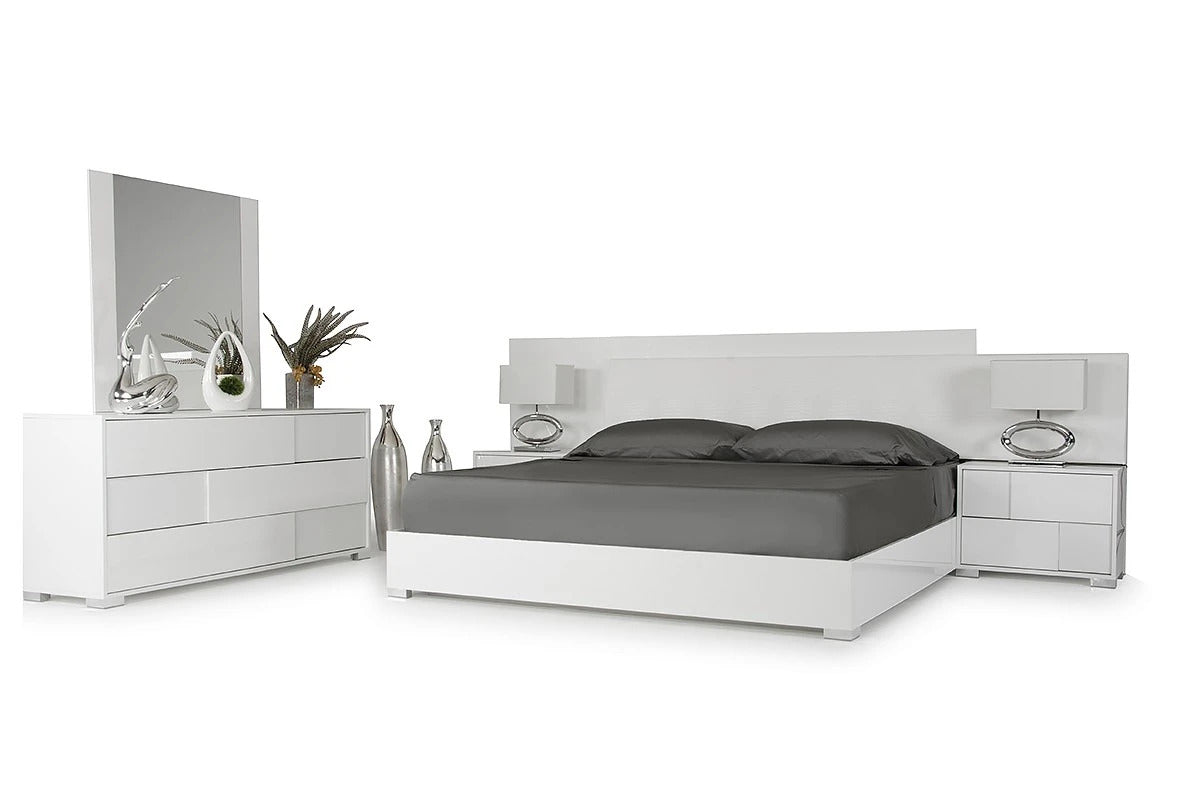 Bedroom Set : Modern White Bedroom Set