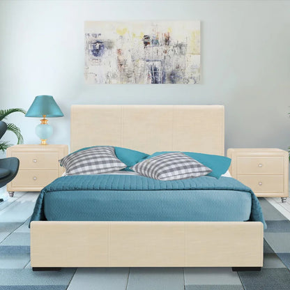 Bedroom Set: Upholstered Platform 2 Piece Bedroom Set