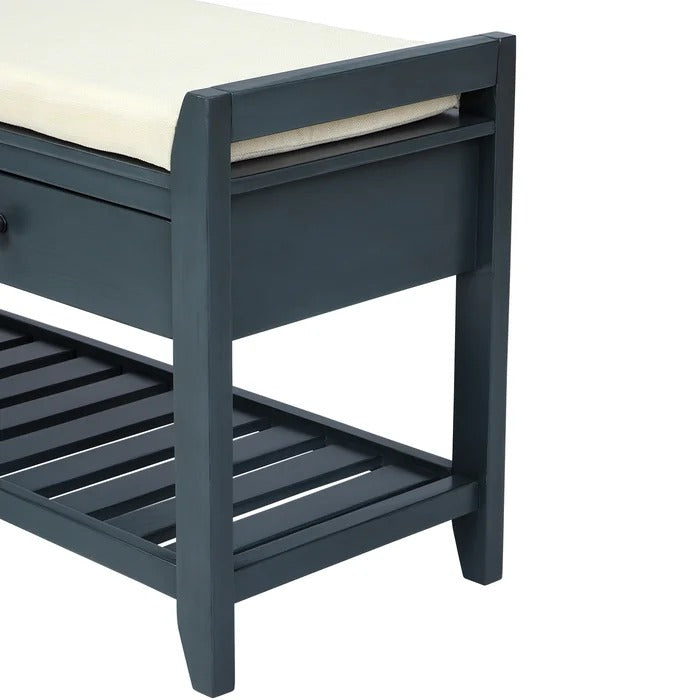 Benches: 3 Pair Shoe Rack With Seat