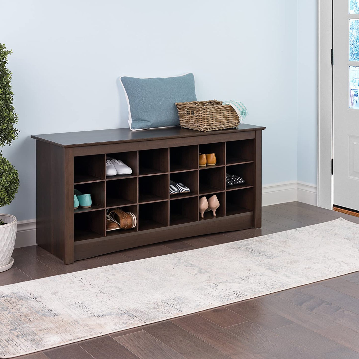 Benches: Entryway Shoe Cubicle Bench