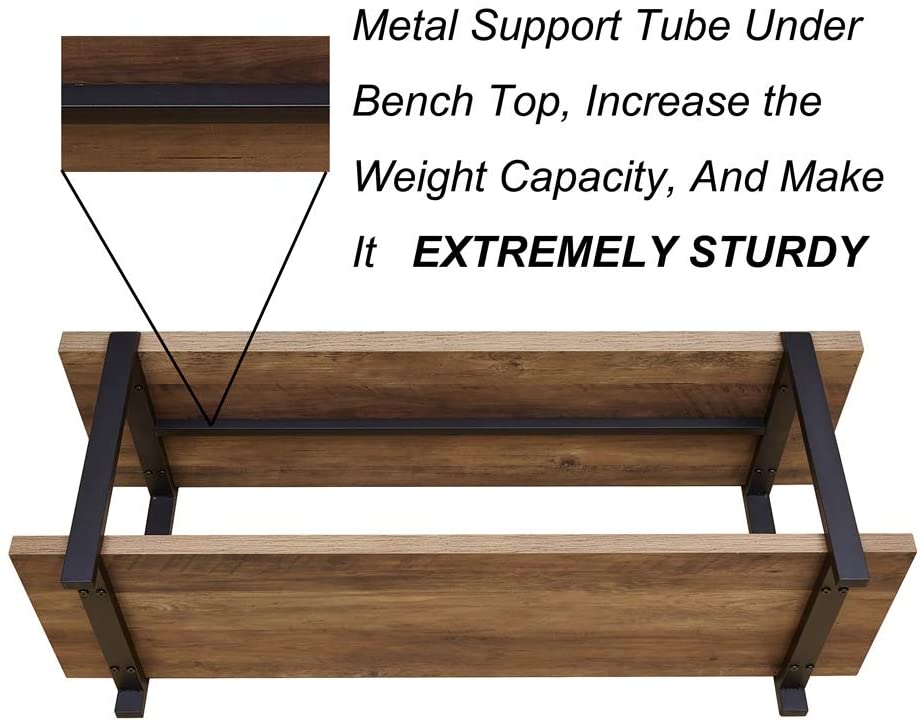 Benches: Rustic Oak Indoor Shoe Storage Bench Seat