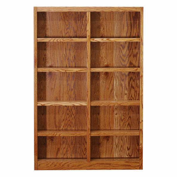 BookCase: Morgan Double Wide Wood Veneer Bookcase