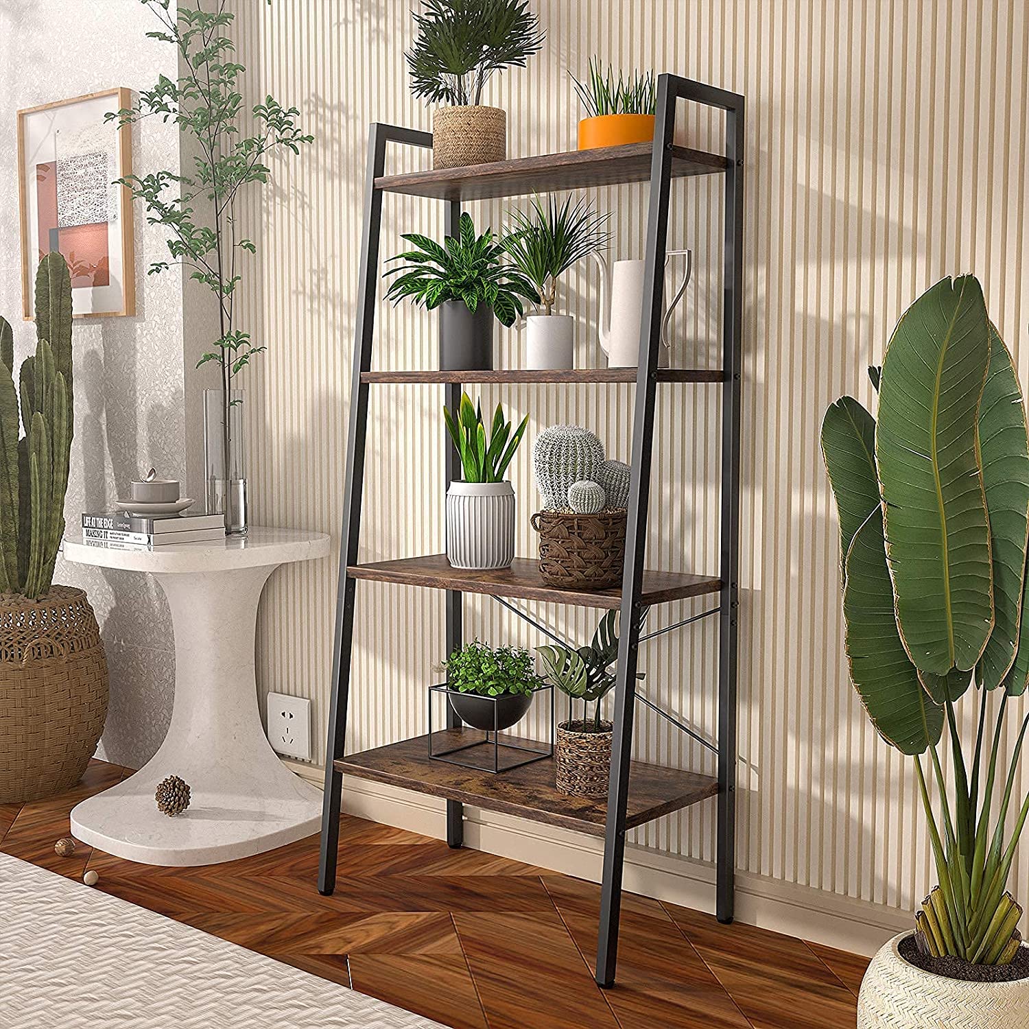 NEW 4-Tier Bookshelf, Storage popular Rack Shelf for Living Room