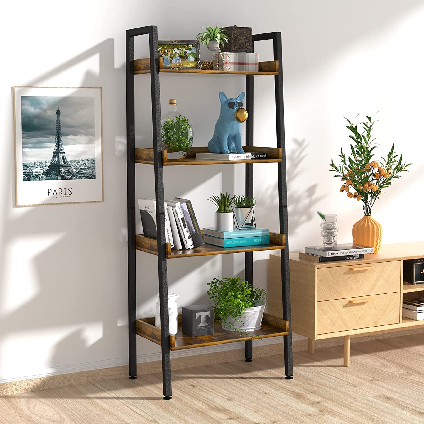 Bookshelf: 4-Tier Multipurpose Organizer Rack