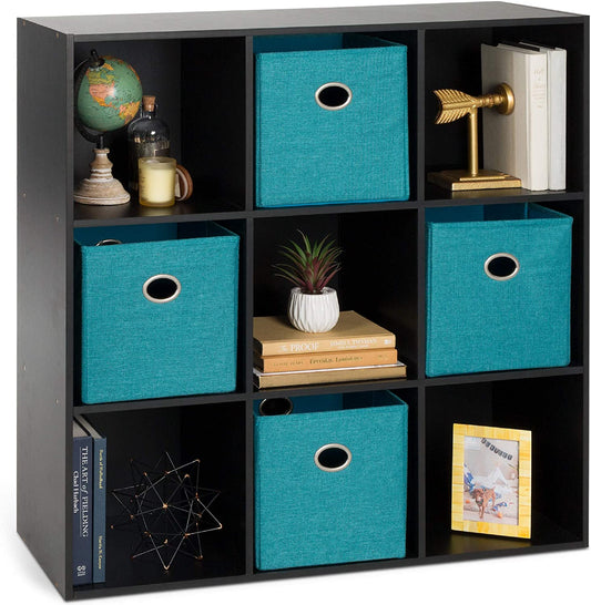 Bookshelf: 9-Cube Storage Shelf Organizer Bookshelf 