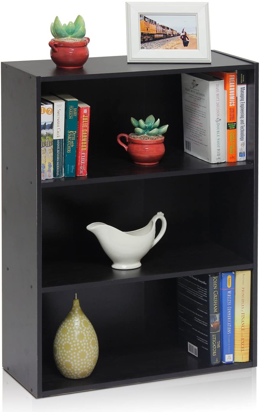 Bookshelf: Espresso 3-Tier Open Shelf