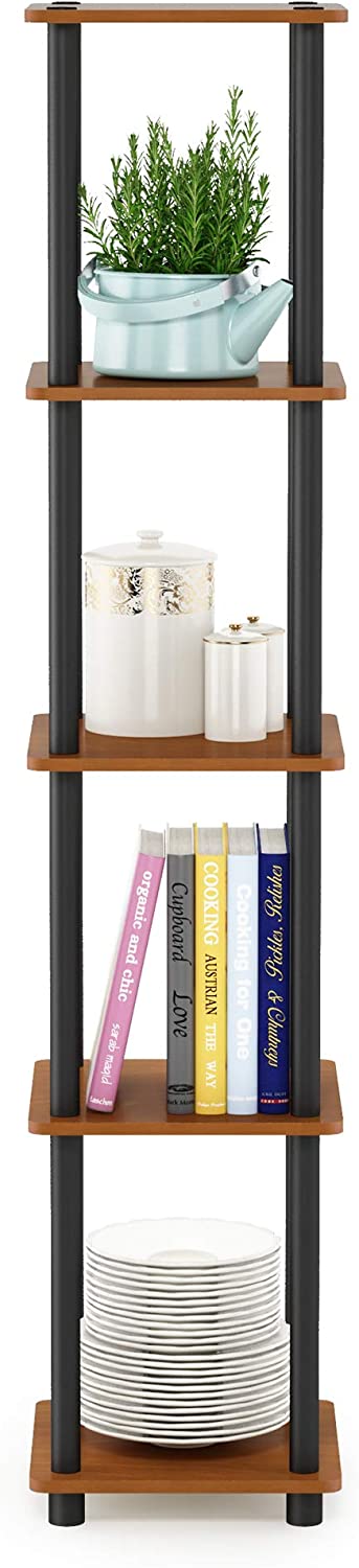 Bookshelf: Turn-N-Tube 5-Tier Corner Square Rack Display Shelf