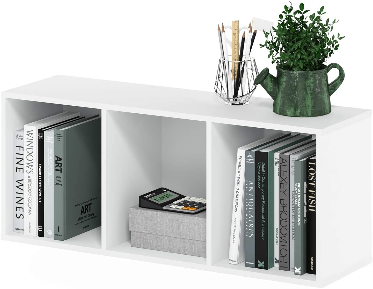 Bookshelf: White 3-Tier Open Shelf Bookcase