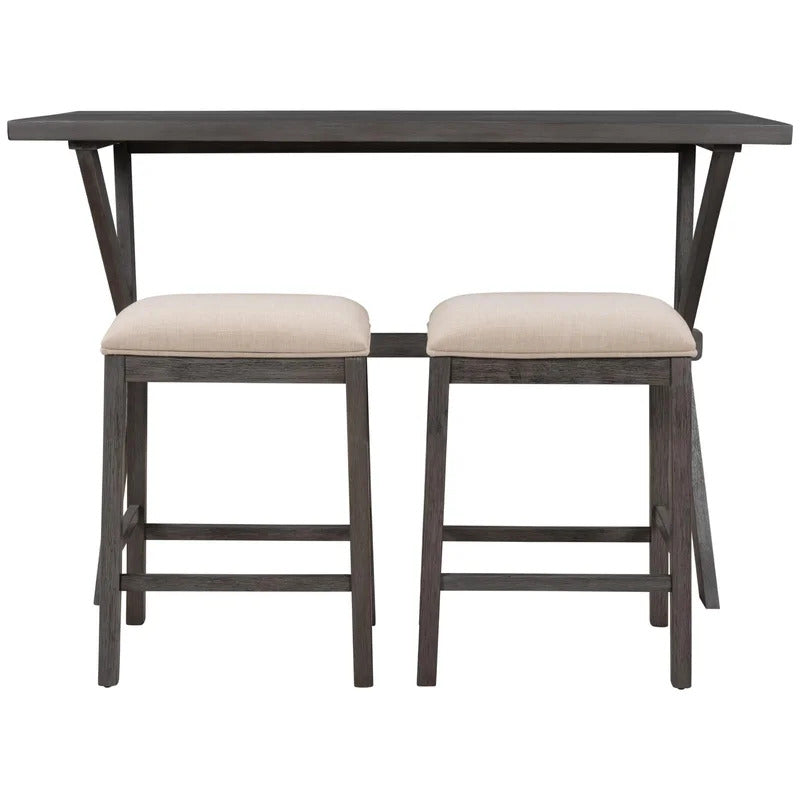 Breakfast Table: 2 Seater Counter Height Dining Set