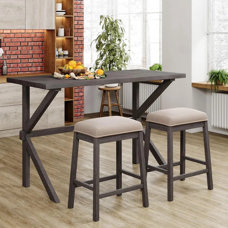 Breakfast Table: 2 Seater Counter Height Dining Set