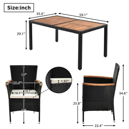 Breakfast Table: 6 Seater Dining Set