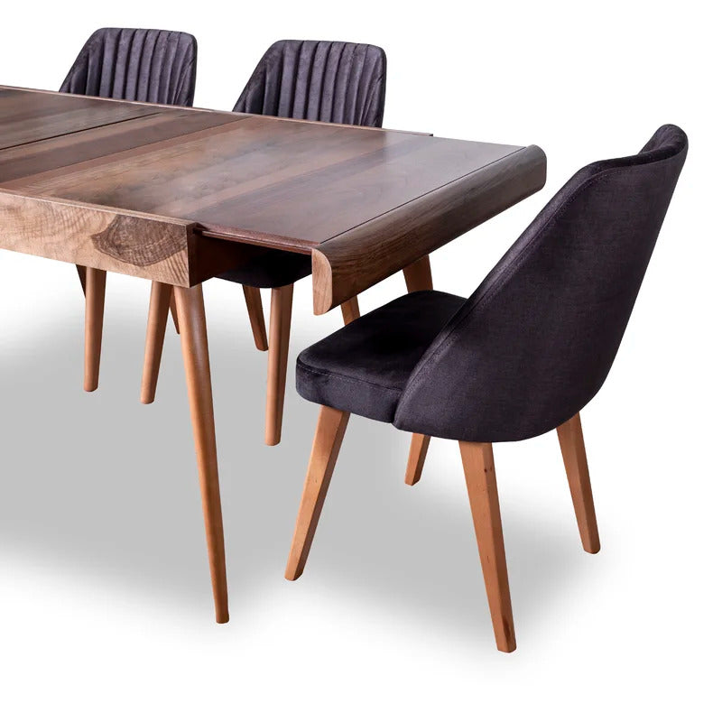 Breakfast Table: 6 Seater Wooden Dining Set